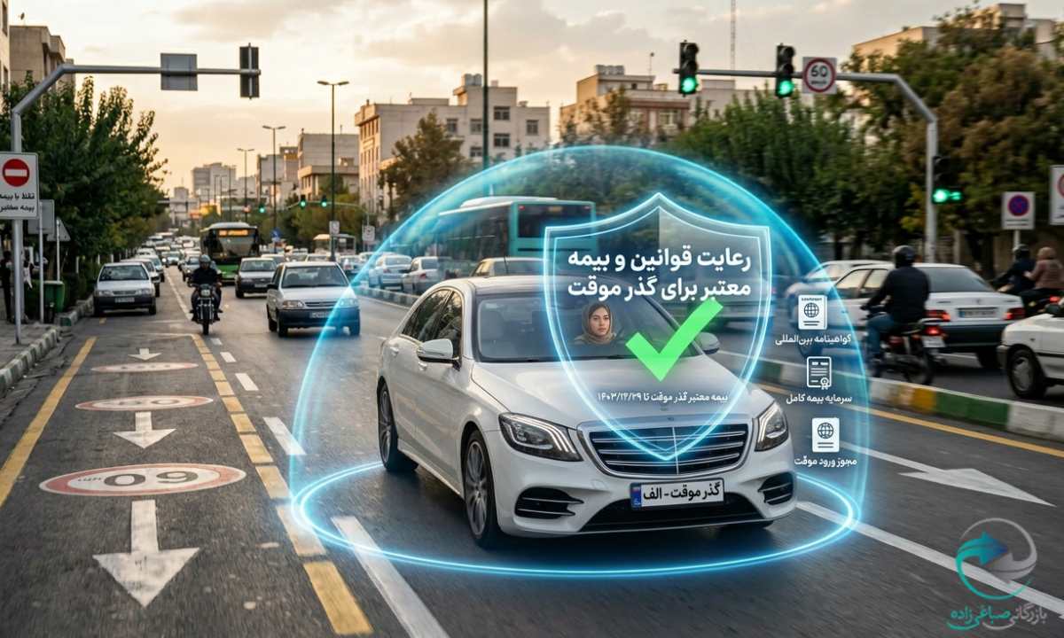 رعایت قوانین راهنمایی و رانندگی و بیمه معتبر در مدت استفاده