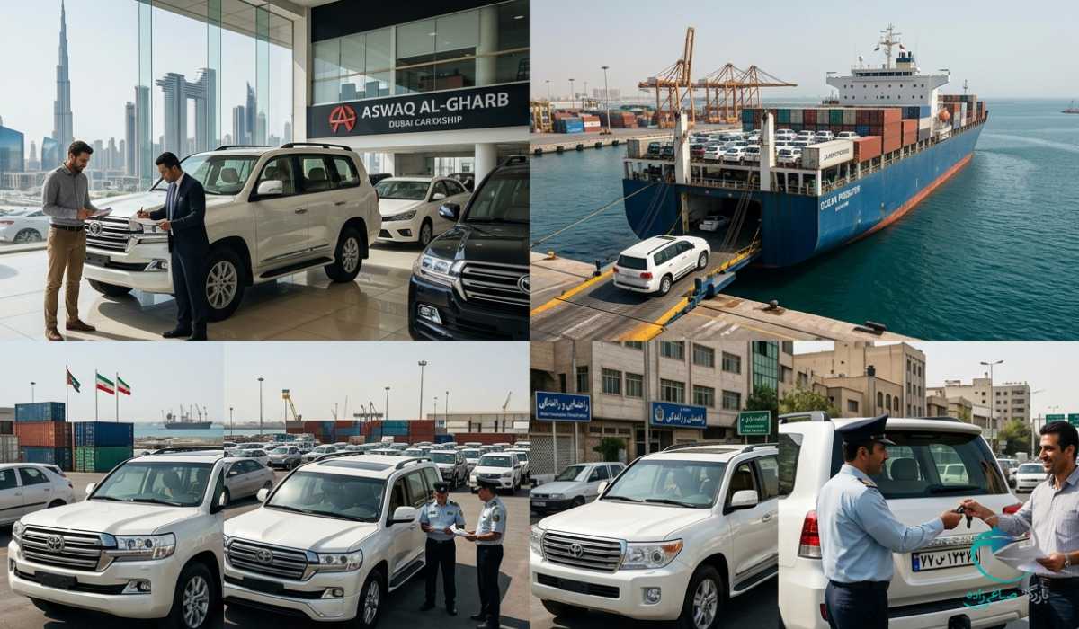 مراحل واردات خودرو از دبی